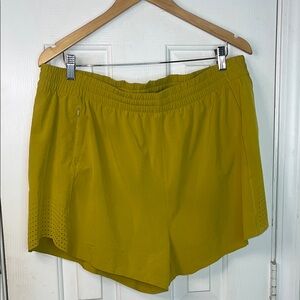 Athleta Mustard Yellow Athletic Shorts